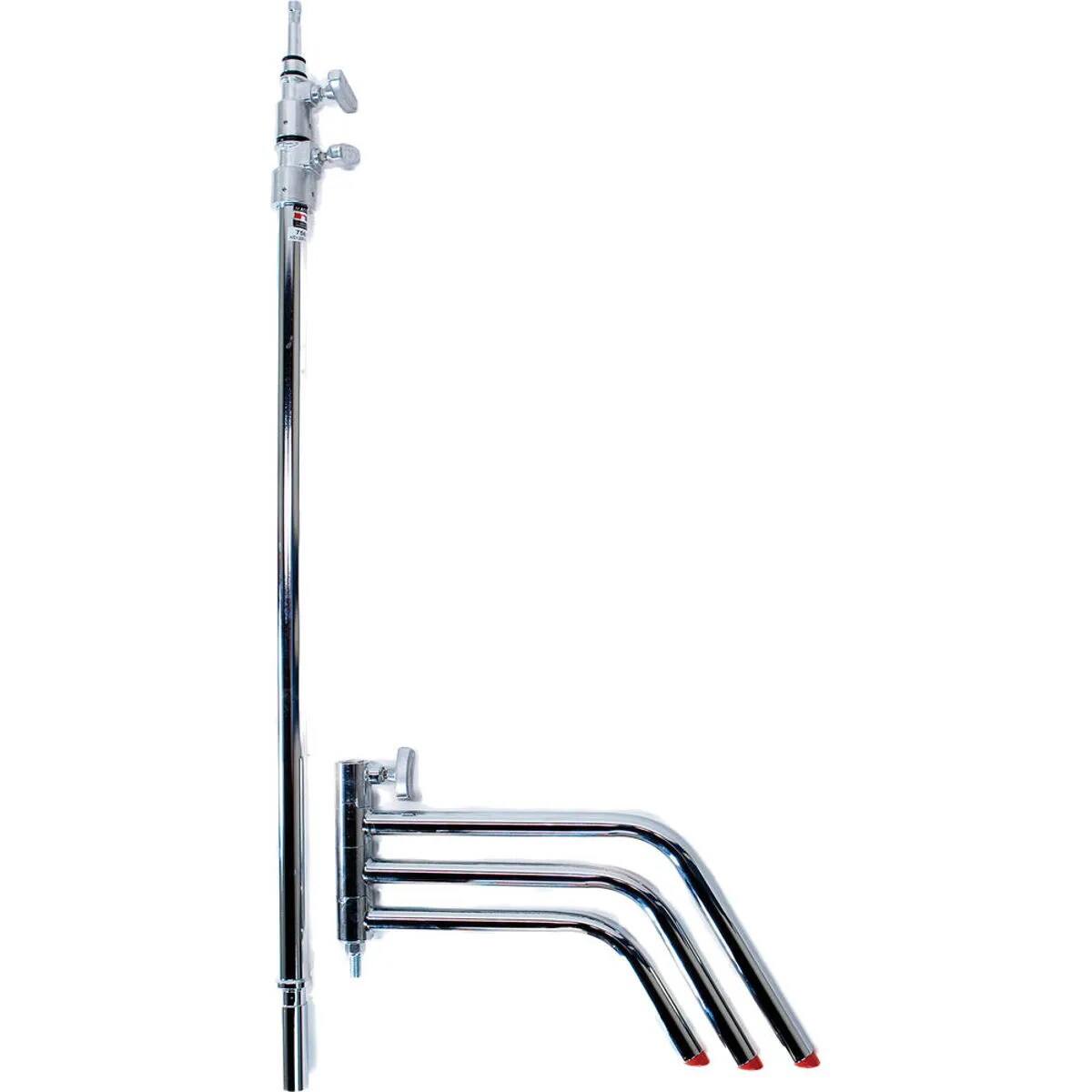 Alt View 3. Matthews - Matthews 40" C+ Stand with Turtle Base, Grip Head and Arm, Maximum Height 10.5', Supports 22 lbs., Chrome.