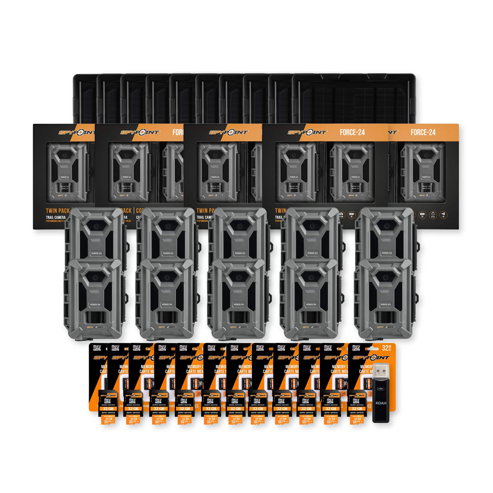 Spypoint - Force-24MP Non-Cellular Trail Camera (10 Pack) Bundle with Accessories price history on PriceWatchPro