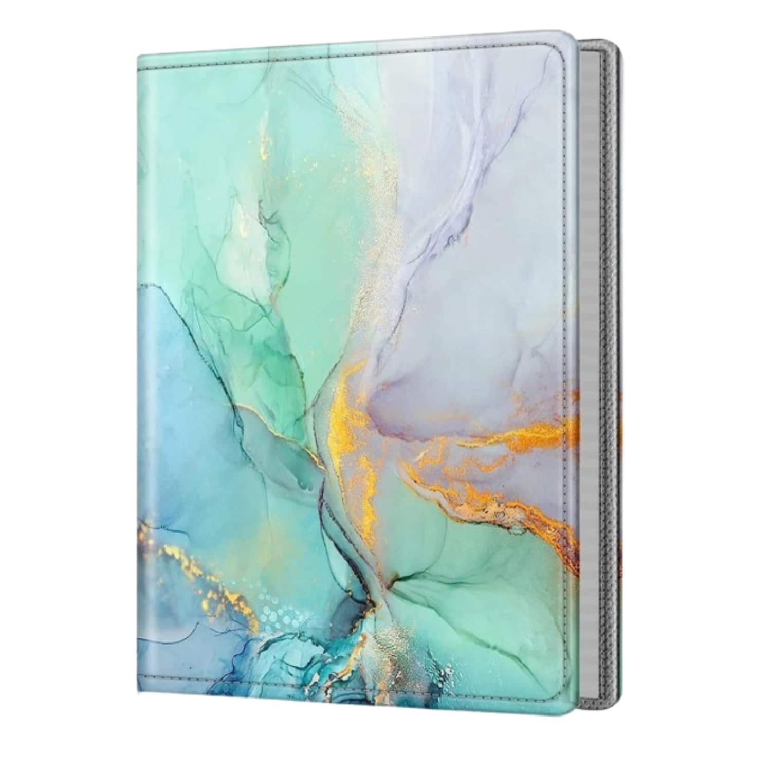Stock Preferred - 5x7 Photo Album 52 Photos Mini Capacity Vegan Leather Cover Book - Emerald Marble