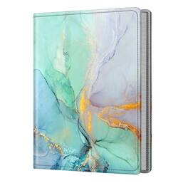 Stock Preferred - 5x7 Photo Album 52 Photos Mini Capacity Vegan Leather Cover Book - Emerald Marble