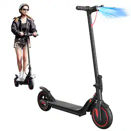 iScooter - i8M Electric Scooter(350W Motor , 15 Miles Long Range, 19 MPH Top Speed) - Black