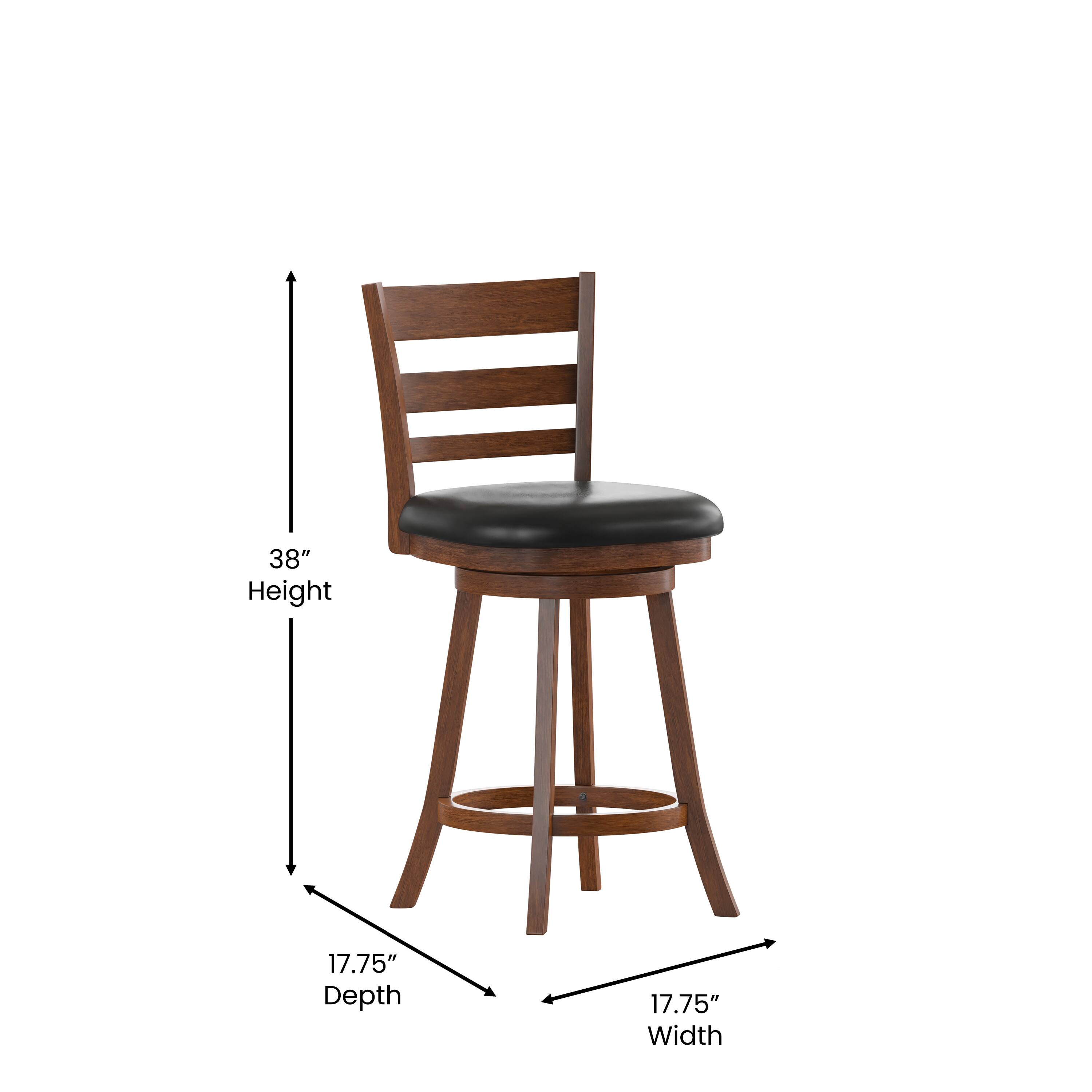 38" Height  
17.75" Depth  
17.75" Width