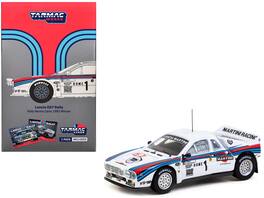 Tarmac Works - Lancia 037 Rally #1 Rohrl-Geistdorfer Martini Racing Winner Rallye Monte-Carlo 1983 Hobby64+ 1/64 Model Car - Multicolor