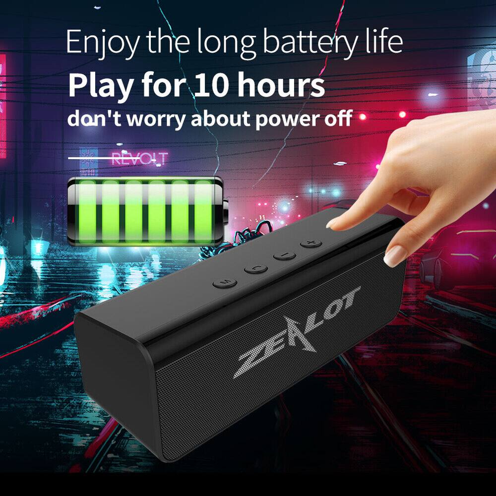 Enjoy the long battery life  
Play for 10 hours  
don't worry about power off  

REVOLT ZEALOT