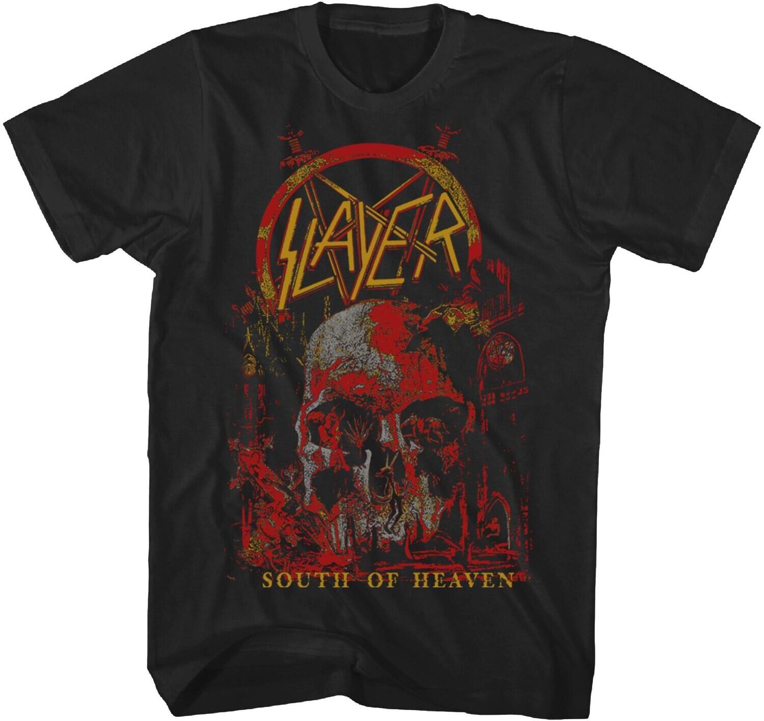 PopMarket - Slayer - Slayer - South Of Heaven T-Shirt - Large Black TS4417SLAA3 - APPAREL - Multicolor