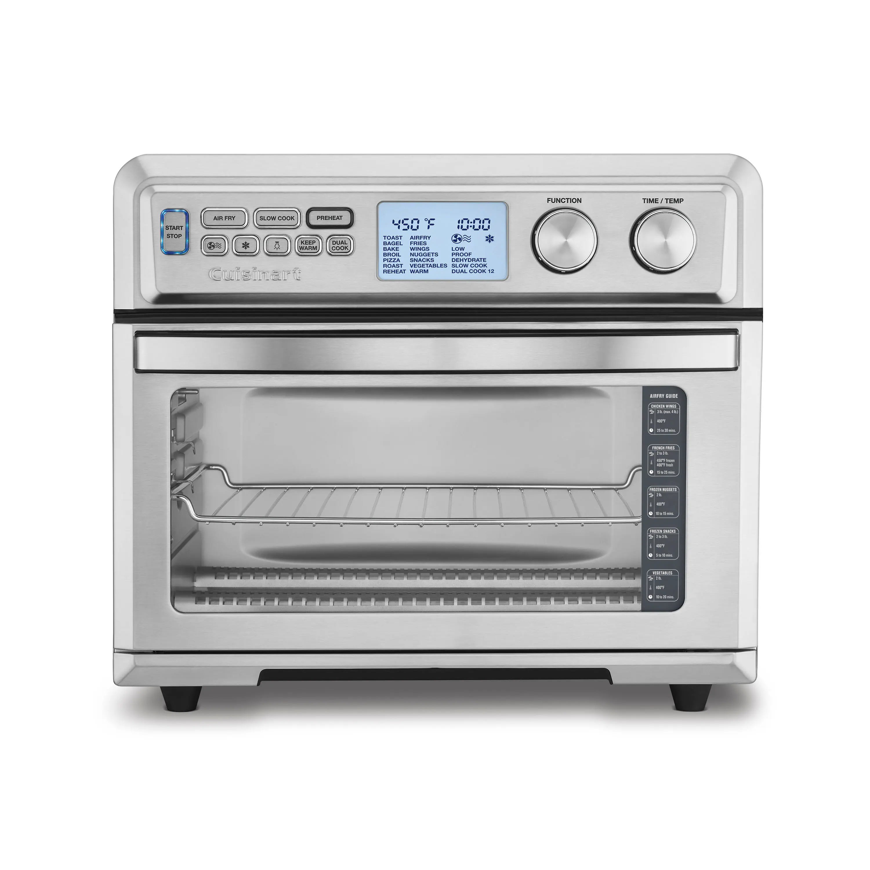 Cuisinart - Large 0.95 cu.ft. Air Fryer Toaster Oven - Stainless Steel