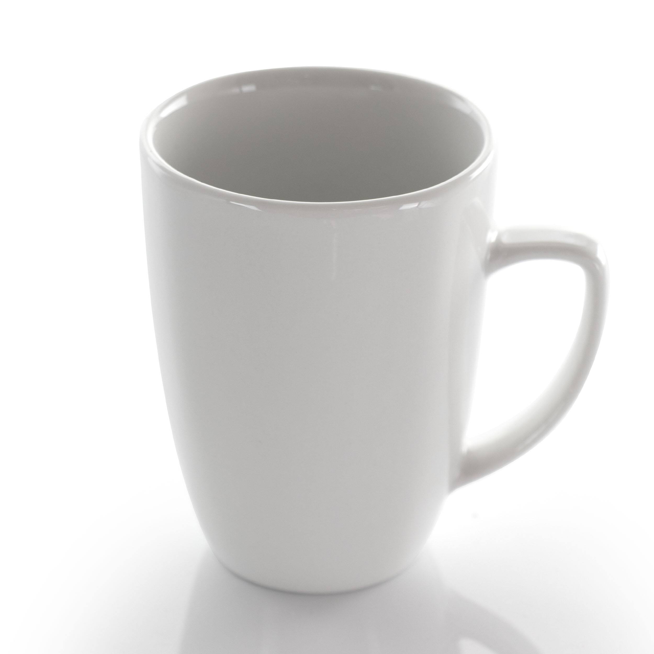 Alt View 7. Elama - Elama Riley 12 Piece 12 Ounce Porcelain Mug Set in White - White.
