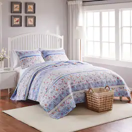 BreeBe - Betty Quilt Set 3-Piece King/Cal King - White