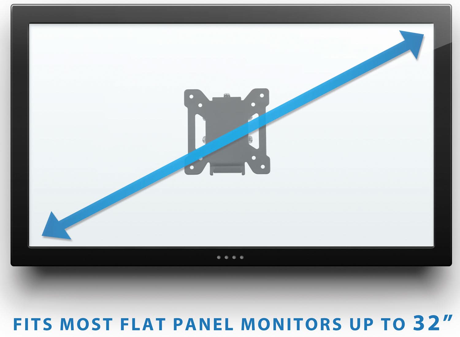 FITS MOST FLAT PANEL MONITORS UP TO 32"