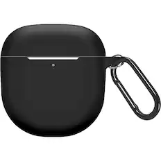 Front. SaharaCase - Anti-Slip Silicone Case for Bose QuietComfort II and QuietComfort Ultra Headphones - Black.
