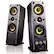 Front. Creative Labs - Creative GigaWorks T40 2.0 Speaker System - 32 W RMS - Glossy Black - 50 Hz to 20 kHz - Glossy Black.