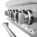 Alt View 9. ZLINE - 30 in. Wide 4 Burner Legacy Dual Fuel Range in Satin Stainless Steel w/ White Matte Door (RAS-WM-30) - Matte White.