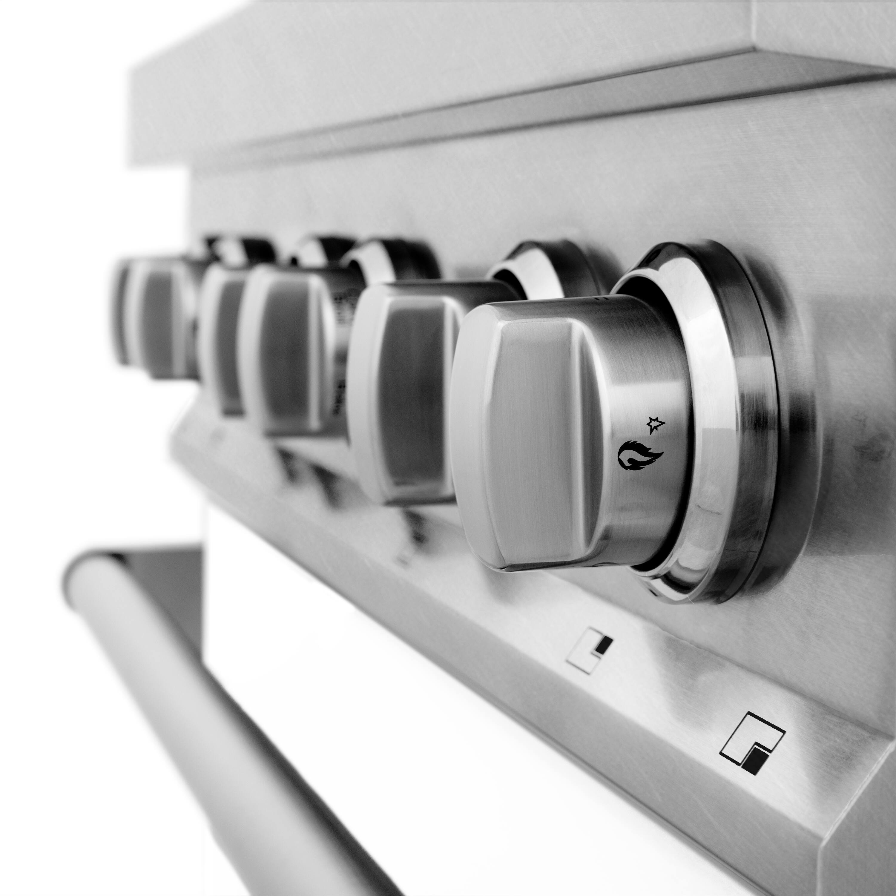 Alt View 9. ZLINE - 30 in. Wide 4 Burner Legacy Dual Fuel Range in Satin Stainless Steel w/ White Matte Door (RAS-WM-30) - Matte White.