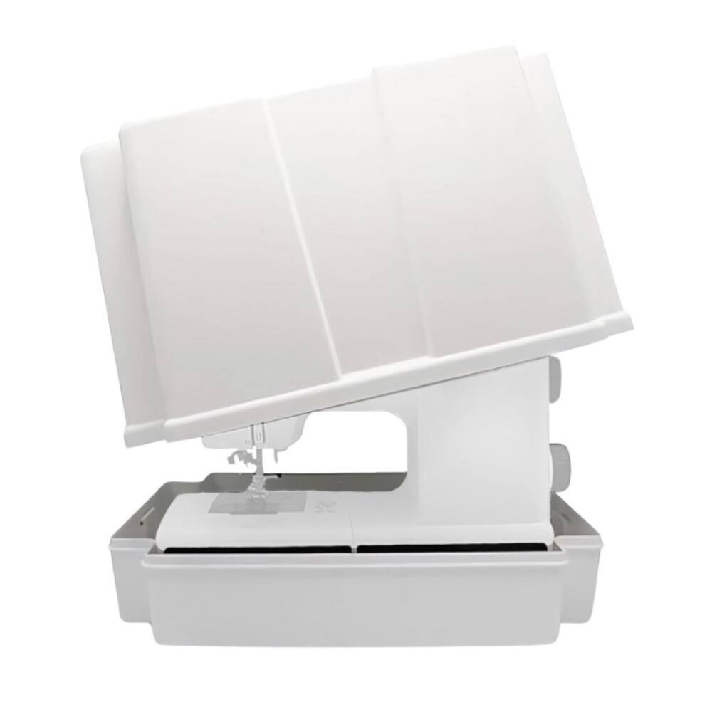 Left. Brother - Brother XR3774 Wide Table Sewing and Quilting Machine, Hard Case and Thread Kit.