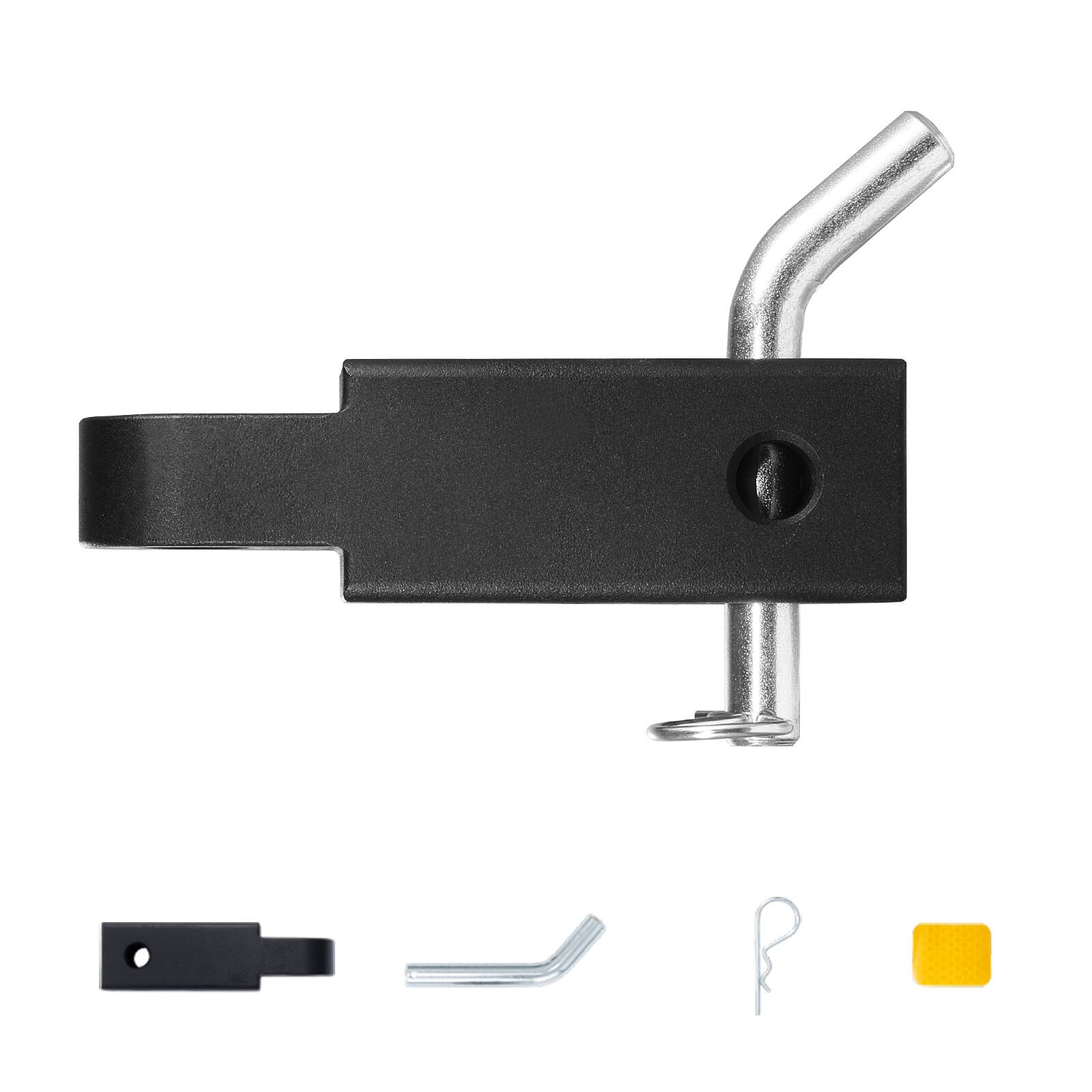 Alt View 5. VEVOR - Shackle Hitch Receiver, Fits 2" Receivers, 52900 lbs Breaking Strength, Heavy Duty Towing Accessories - Black.