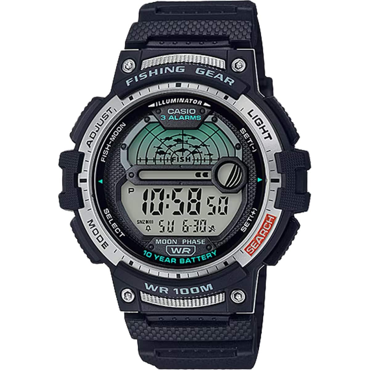 Casio - Men's Digital Watch with Strap - WS-1200H-1AV - Black