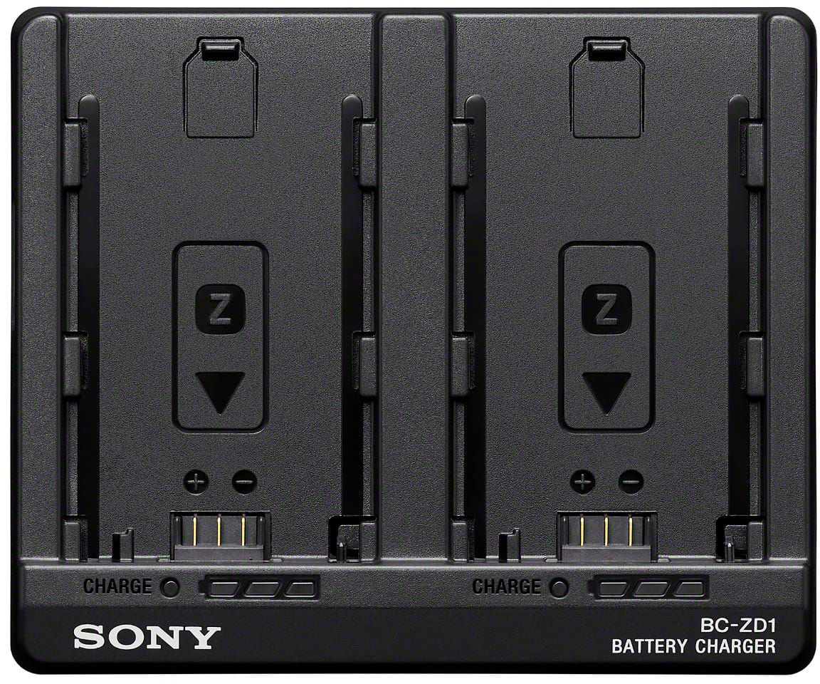 Sony - BC-ZD1 Dual Battery Charger for NP-FZ100 - Black - Front_Zoom