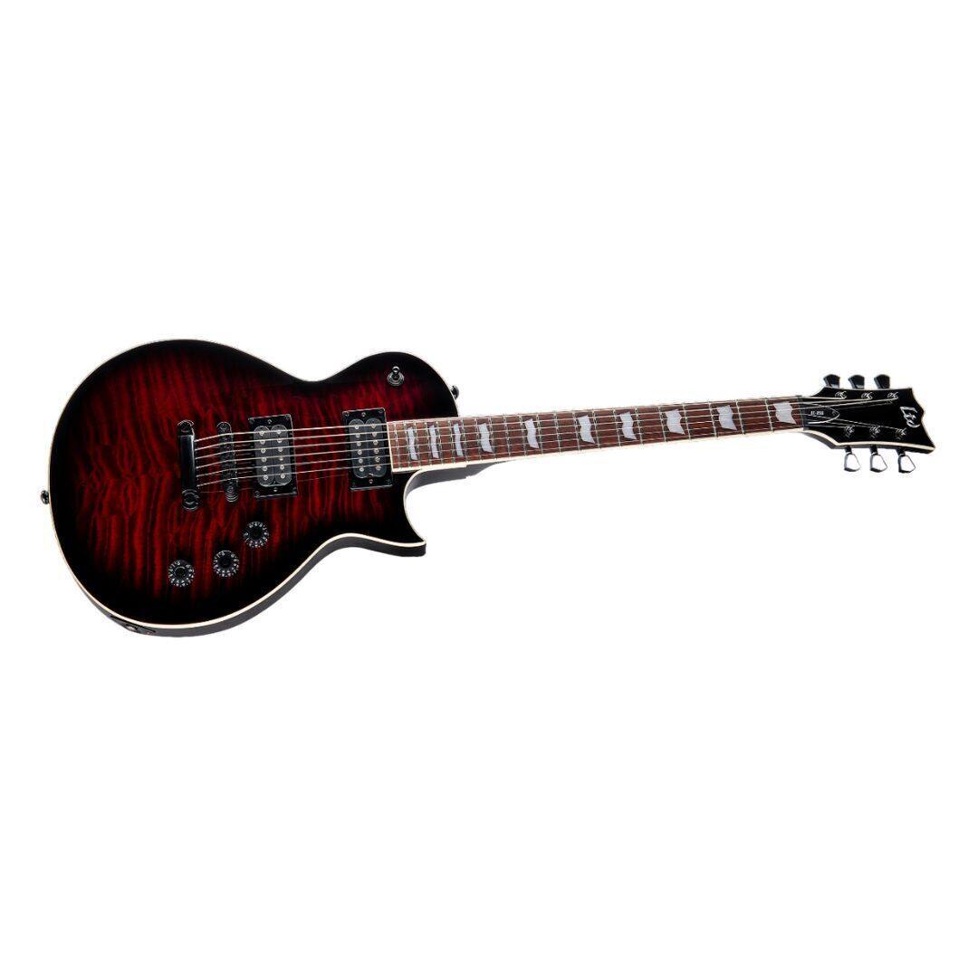 Left. ESP - ESP LTD EC-256 Electric Guitar, See-Thru Black Cherry.