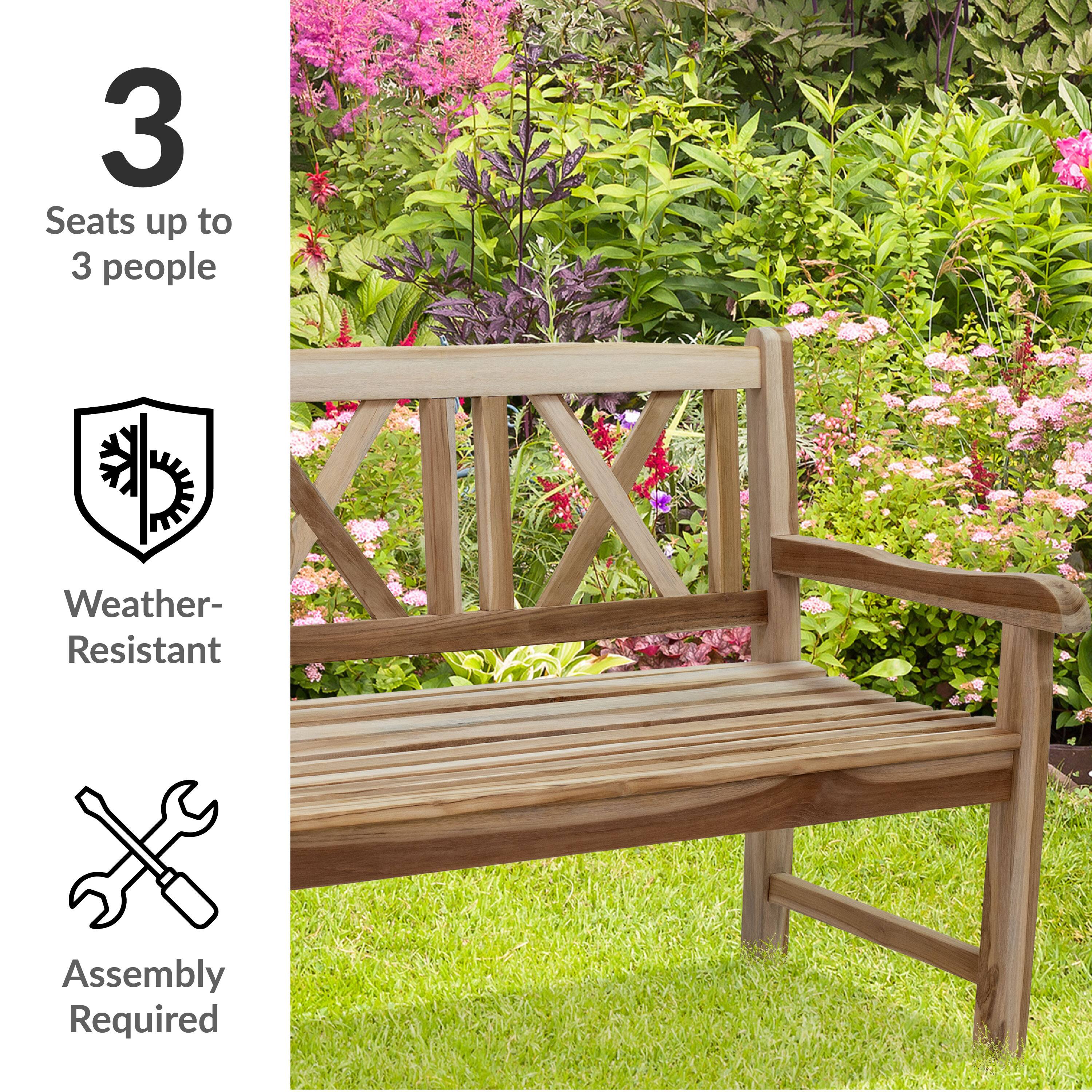 3 Seats up to 3 people  
Weather-Resistant  
Assembly Required