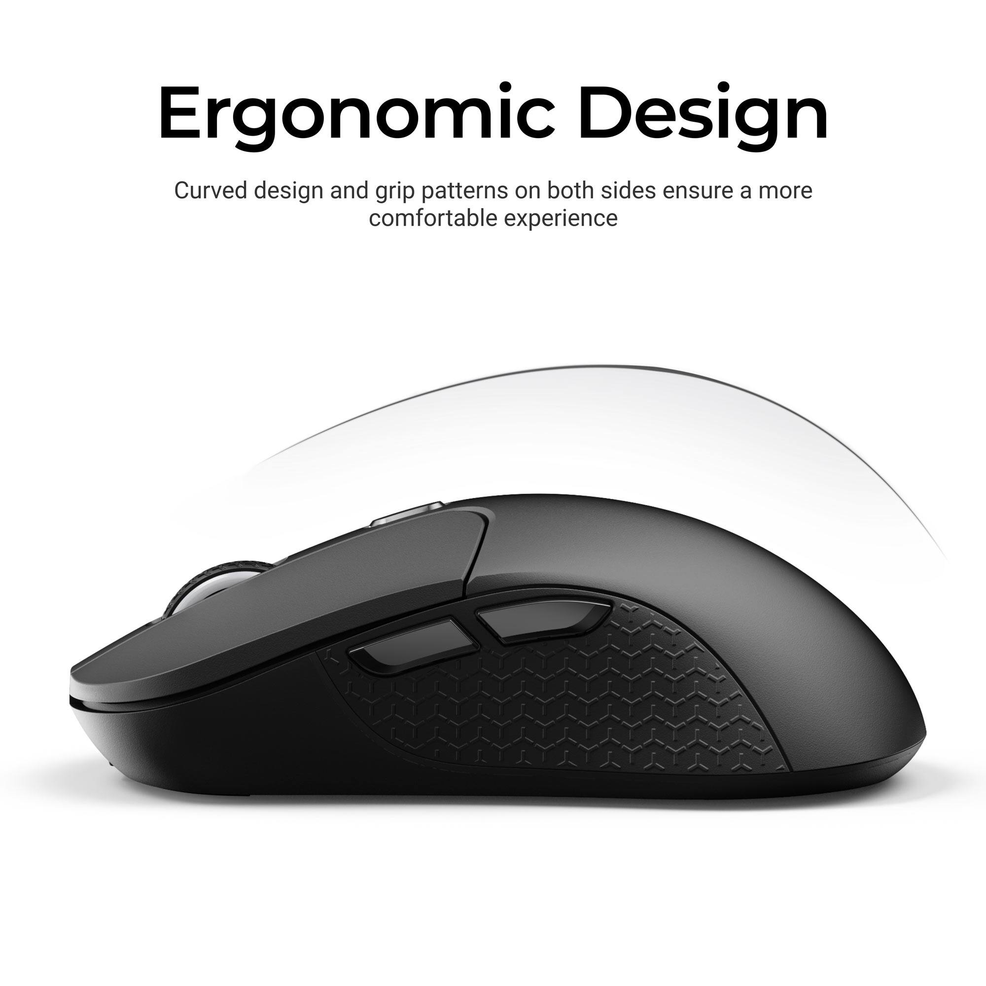 Ergonomic Design

Curved design and grip patterns on both sides ensure a more comfortable experience