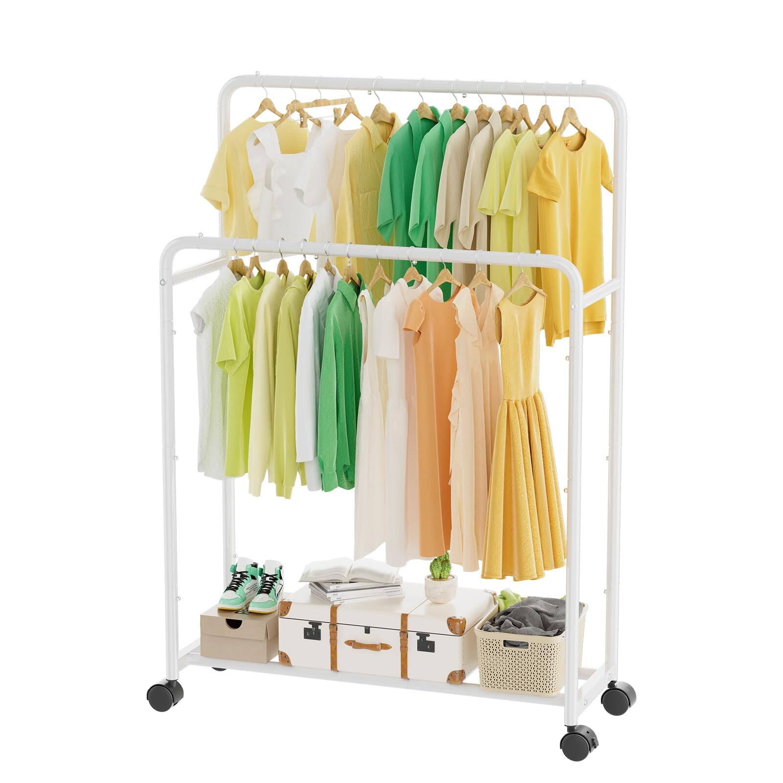 White 14.75"D x 39.75"W x 58.5"H