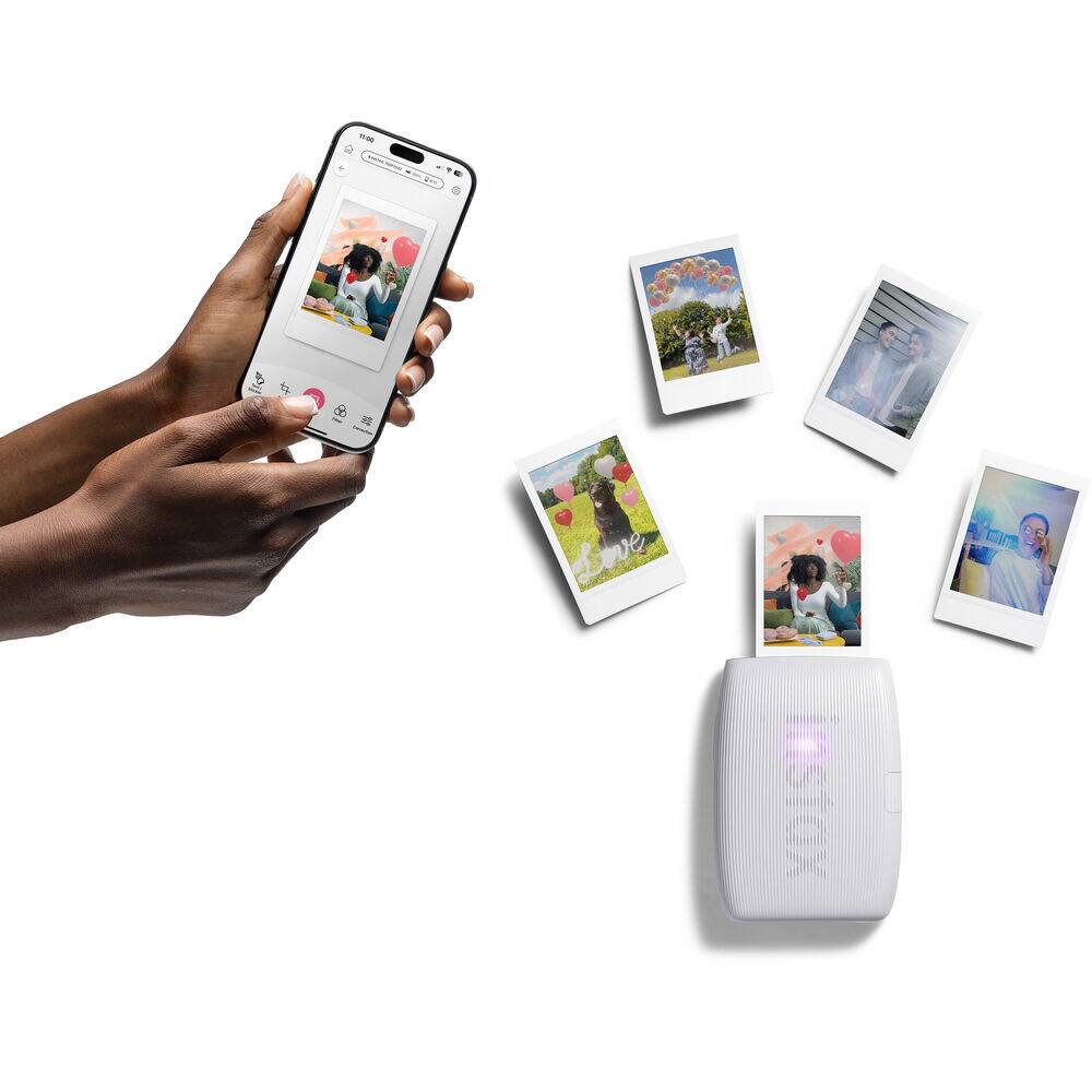 Alt View 6. Fujifilm - FUJIFILM INSTAX MINI LINK 3 Smartphone Printer (Clay White), Bundle - White.