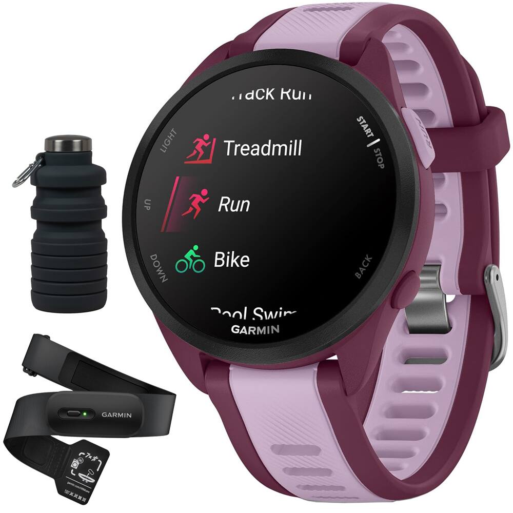 LIGHT  
Treadmill  
Run  
Bike  
Swim  
GARMIN  

START | STOP  
BACK  

GARMIN