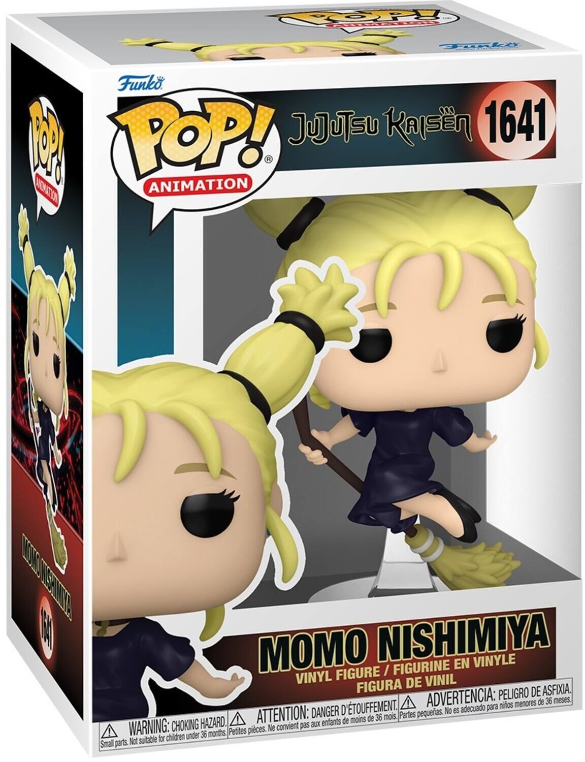 COPPY 06 T Toali  Funko. M POP! JUJUTSU KAISN 1641  ANIMATION E0T USTE  MOMO NISHIMIYA FIGURINE EN VINYLE FIGURE / VINYL DE VINIL FIGURA PELIGRO DE ASFIXIA. TOUFFEMENT. ADVERTENCIA: para nios menores de 36 meses. DANGER D ATTENTION: moins de 36 mois. Partes pequeas. HAZARD. aux enfants de WARNING: CHOKING Petites pieces. Ne convient pas children under 36 months Not suitable for Small parts.