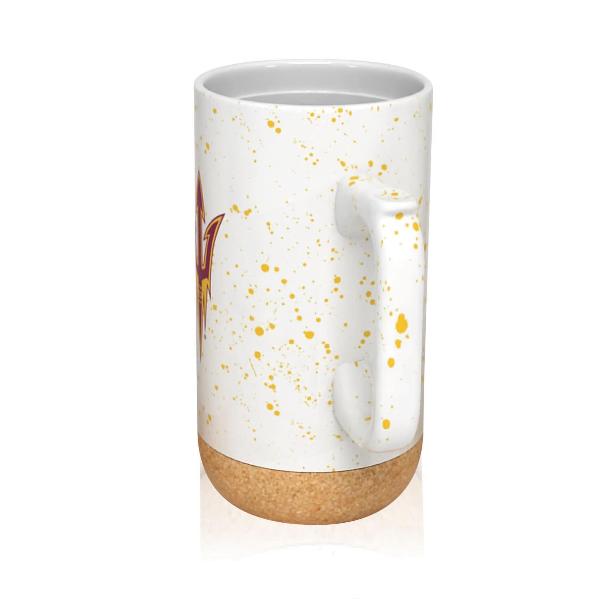 Alt View 2. Indigo Falls - Arizona State Sun Devils 18oz. Speckle Cork Mug - Cream.