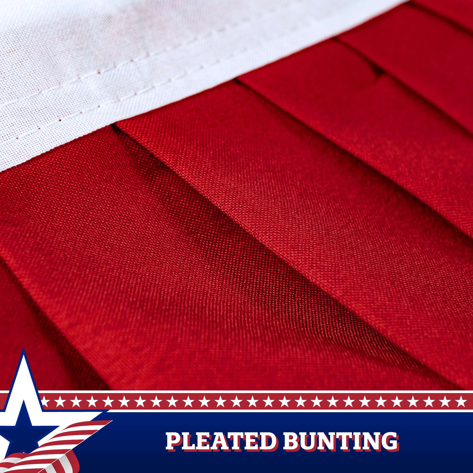 PLEATED BUNTING