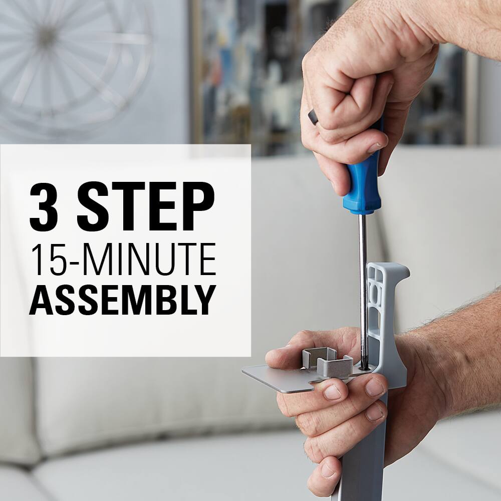 3-step 15-minute assembly
