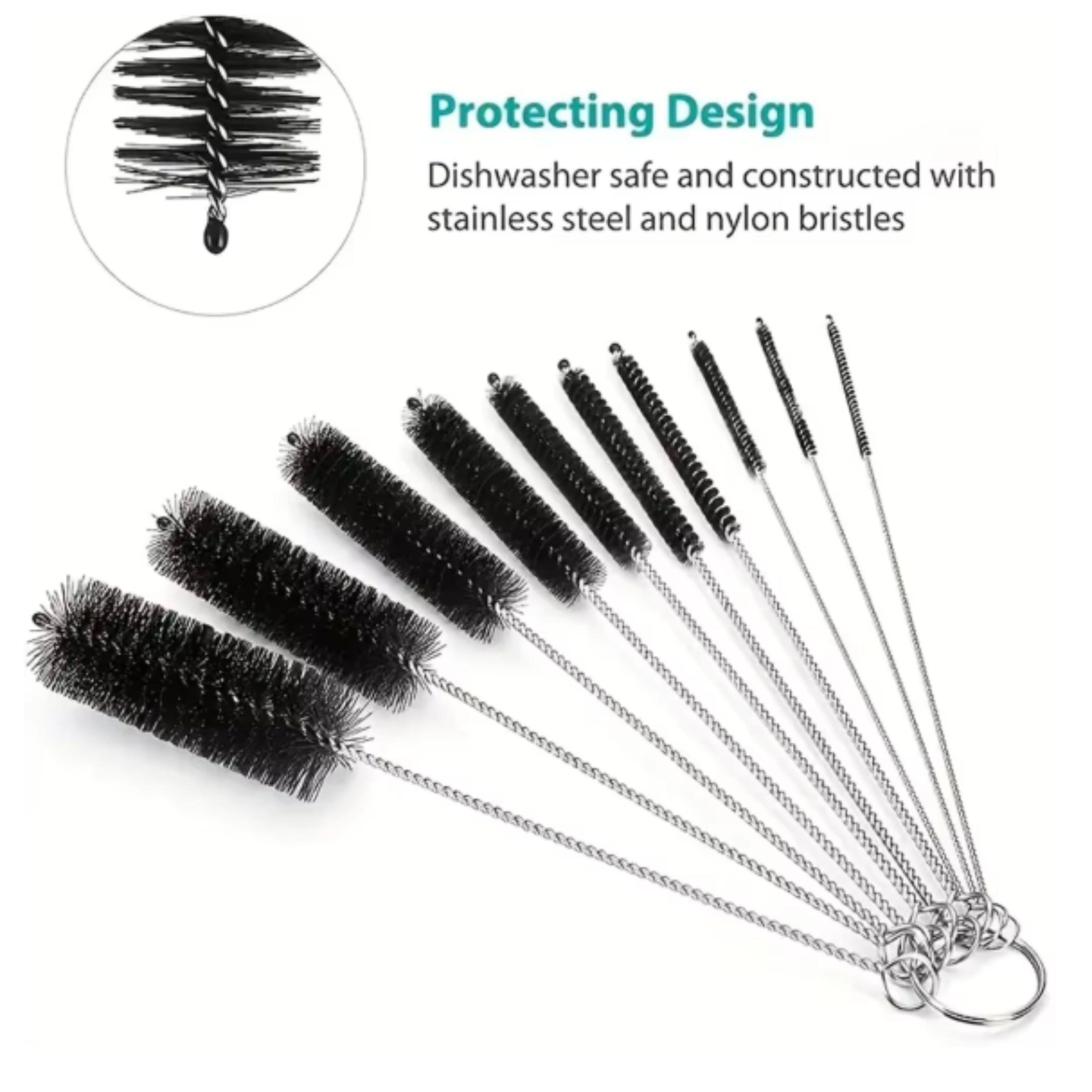 Protecting Design  
Dishwasher safe and constructed with stainless steel and nylon bristles