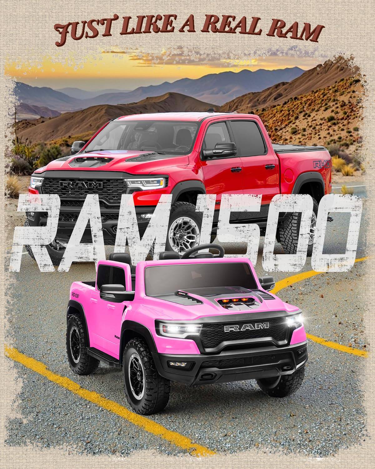 JUST LIKE A REAL RAM  
RAM 1500