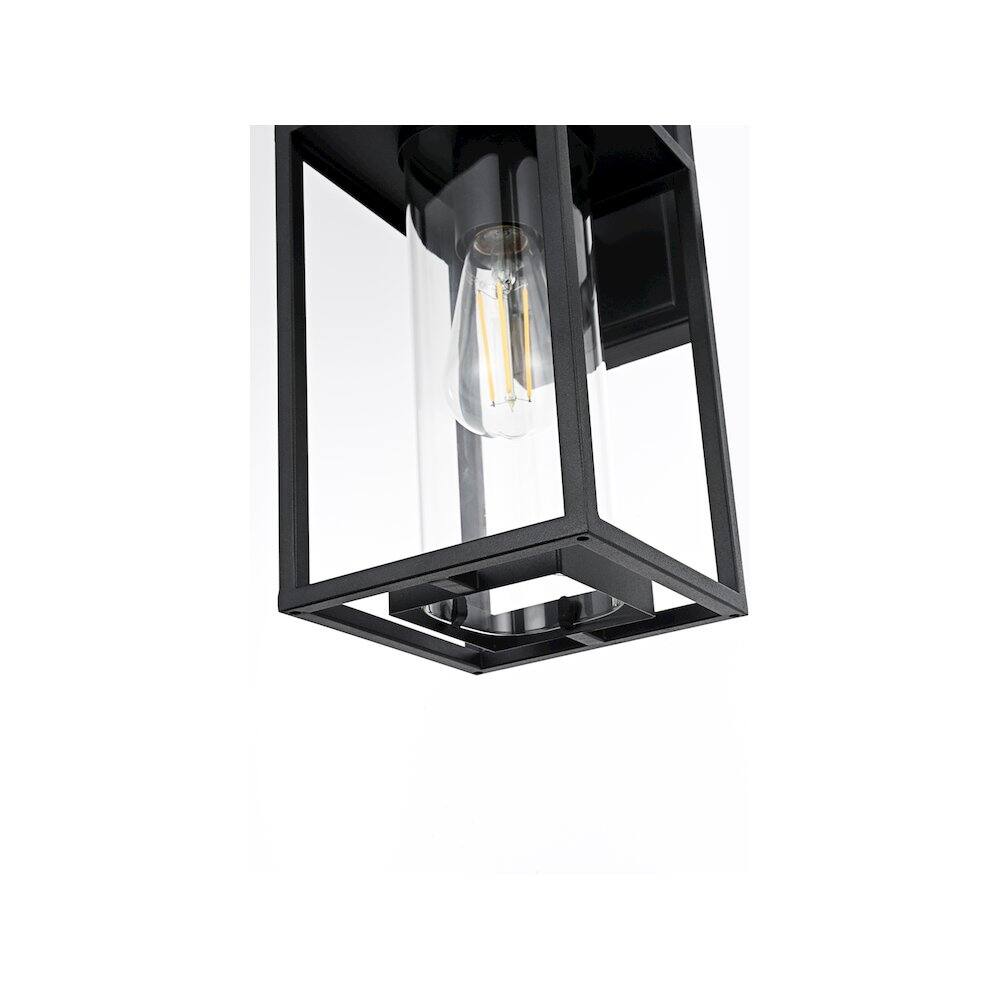 Alt View 1. Elegant Lighting - Memphis 7 inch Outdoor Pendant in Black - Black.