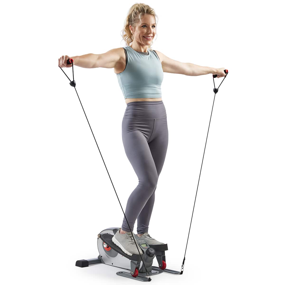 Sunny Health & Fitness - Smart Stand/Sit Mini Elliptical Exercise Trainer - Gray price history on PriceWatchPro