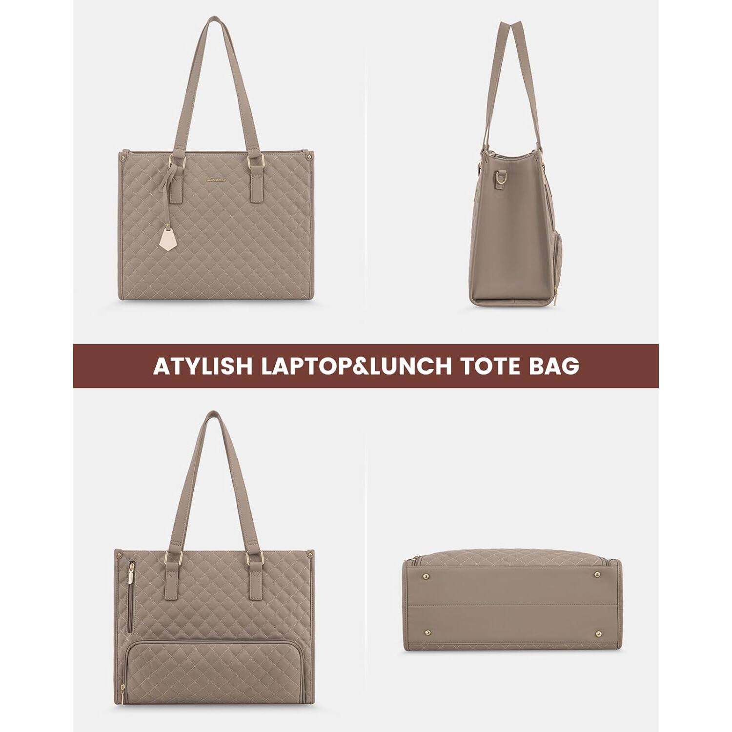 ATYLISH LAPTOP & LUNCH TOTE BAG
