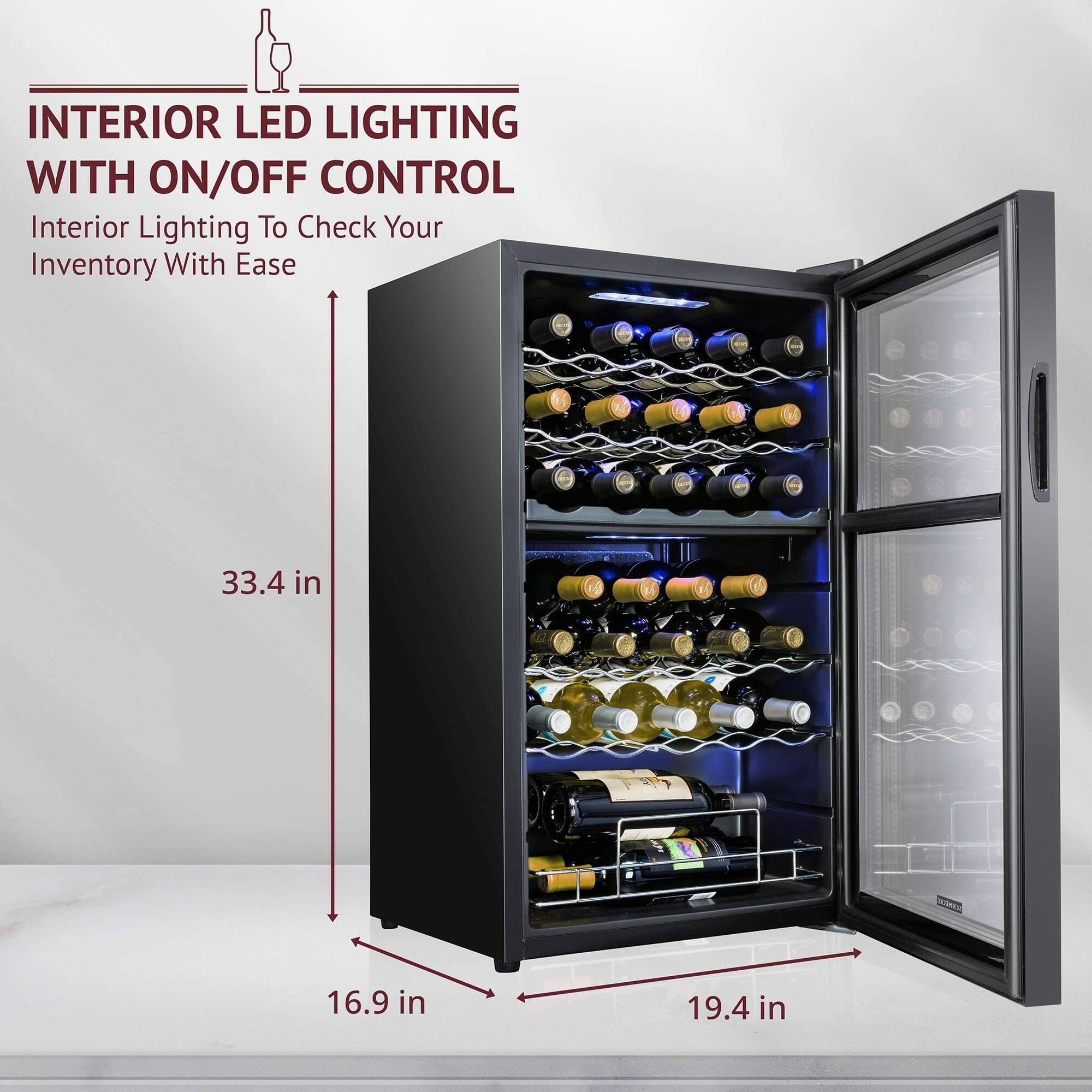 INTERIOR LED LIGHTING WITH ON/OFF CONTROL  
Interior Lighting To Check Your Inventory With Ease  

33.4 in  
16.9 in  
19.4 in