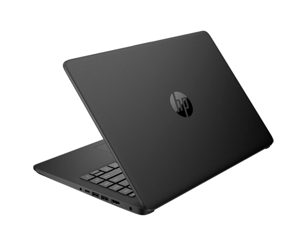 Alt View 3. HP - 14 14 Laptop 14.0 HD Display (Ryzen 3 5300U, 16GB, 256GB SSD, AMD Radeon, HD Webcam, Win 11 Pro) - Jet Black.