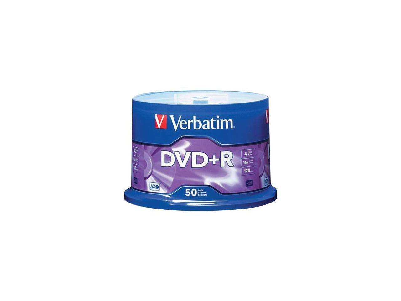 V Verbatim. U 4.7 DVD+R 16x a. 120 AZO pack 50 pquarte - RU