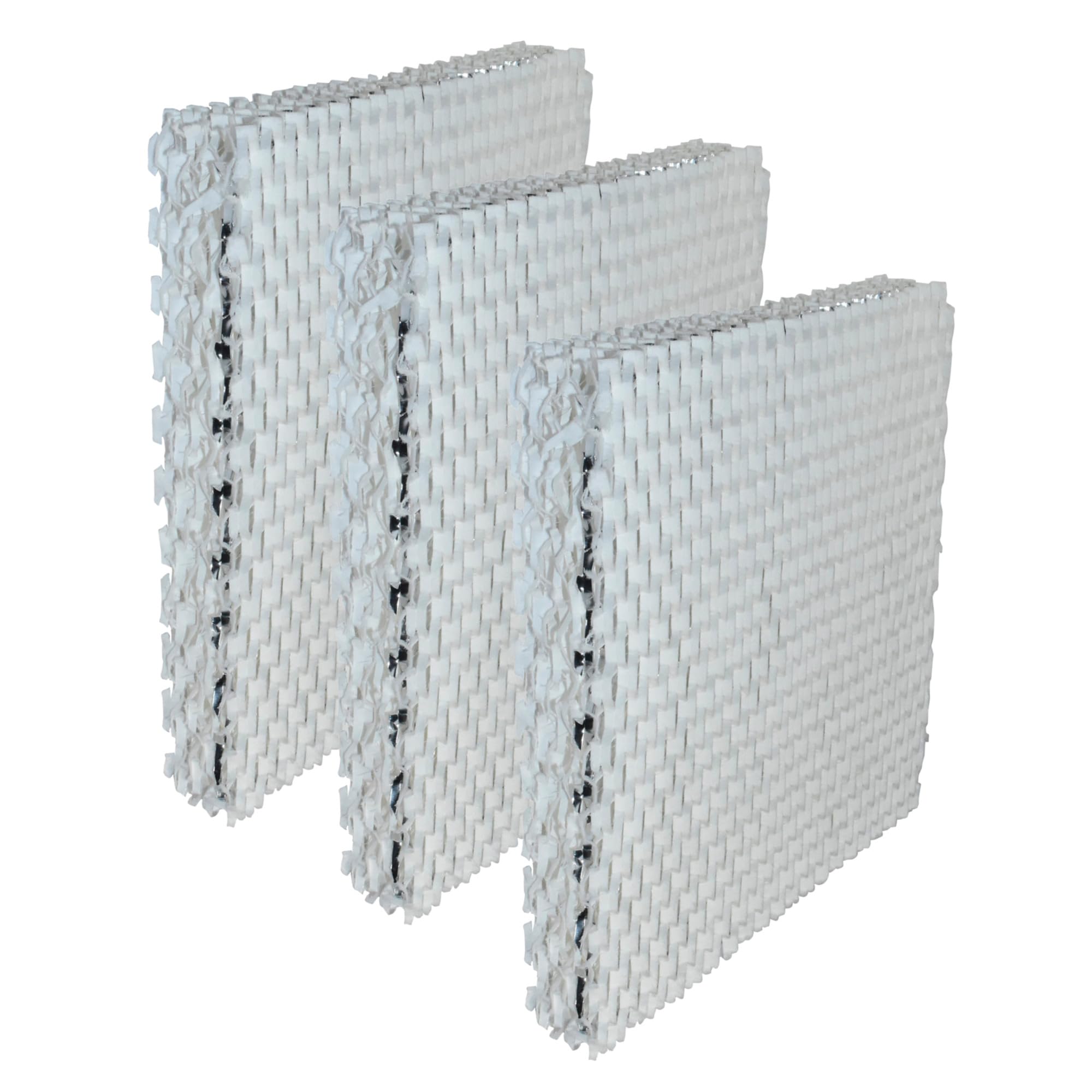 Front. HQRP - 3-Pack Humidifier Wick Filters Replacement for Duracraft DH840, Honeywell HCM3060, Kenmore 14108.