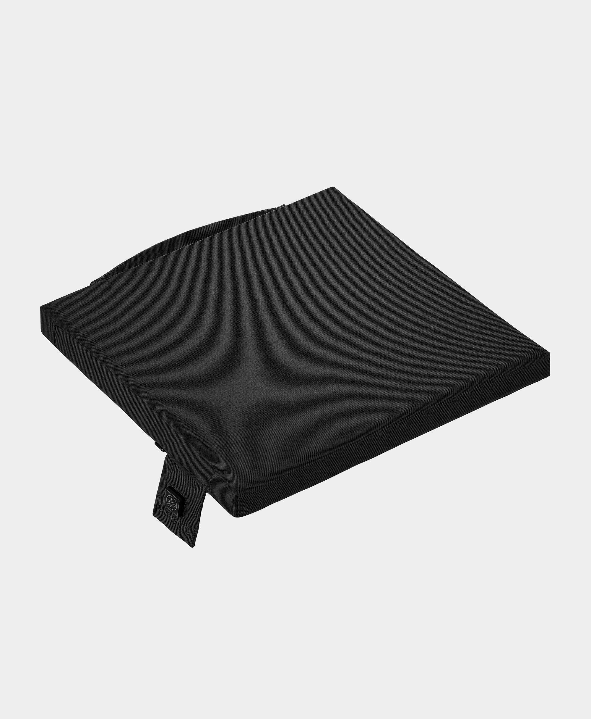 Angle. ororo - Endzone Heated Seat Cushion - Black.