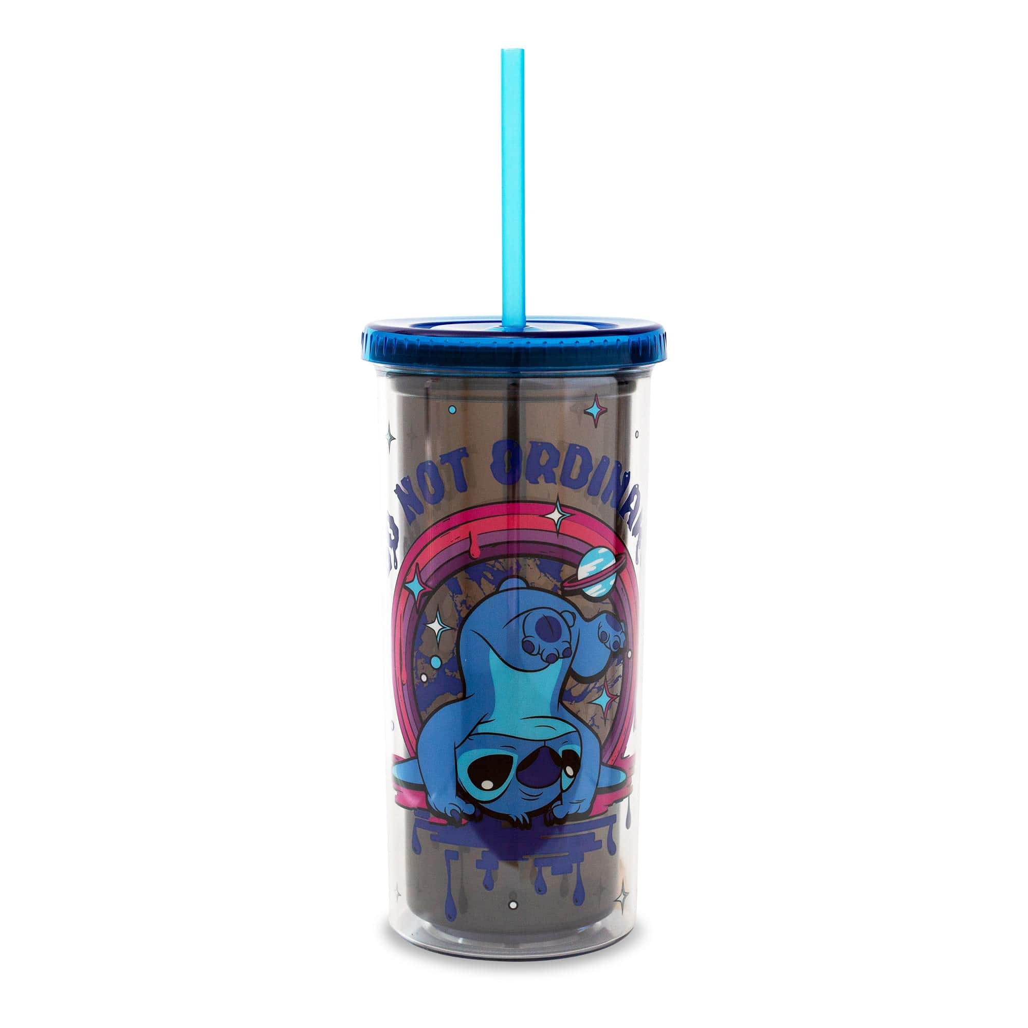 "Silver Buffalo - Disney Lilo & Stitch ""So Not Ordinary"" 20-Ounce Carnival Cup With Lid and Straw - Blue" price history on PriceWatchPro