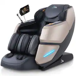 MassaMax - MT339 4D Full Body Stretch Massage Chair ,Body Scan,Extended Footrest&Foot Rollers,Heat - Magic Black