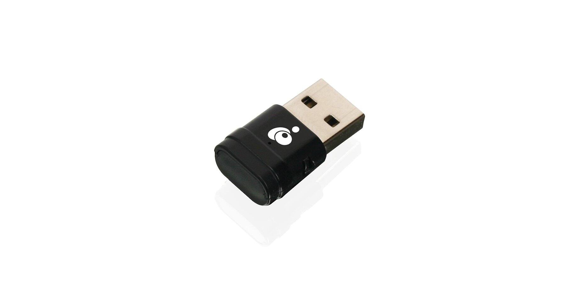 Alt View 3. IOGEAR - AC600 Mini Wireless Dual-Band USB Adapter GWU635 802.11ac 433Mbps 5GHz 150Mbps 2.4GHz LED Indicator - Black.