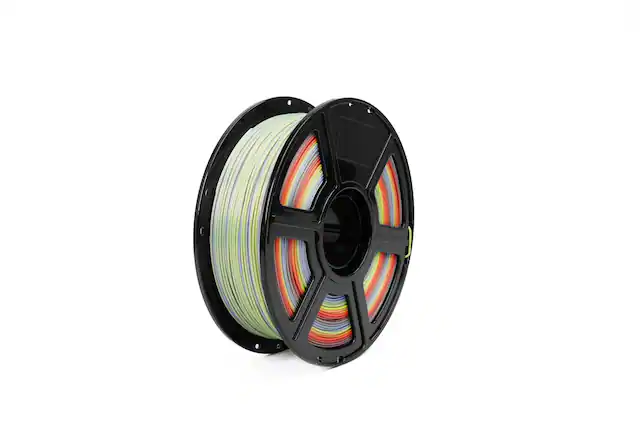 Front. Flashforge - Flashforge Silk PLA Filament 1.75mm Rainbow, 1kg (2.2lbs) Spool, Smooth Silky Texture Dimensional Accuracy +/- 0.02mm - Rainbow.