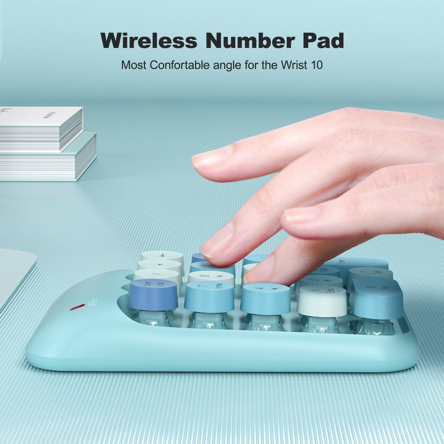 Wireless Number Pad  
Most Comfortable angle for the Wrist 10