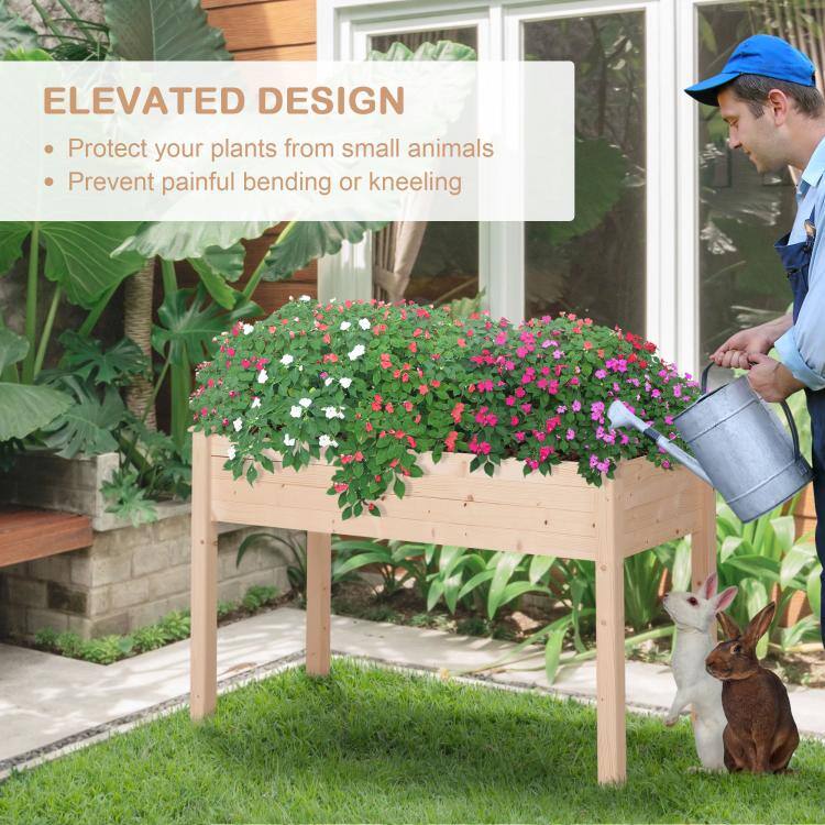 ELEVATED DESIGN  
- Protect your plants from small animals  
- Prevent painful bending or kneeling