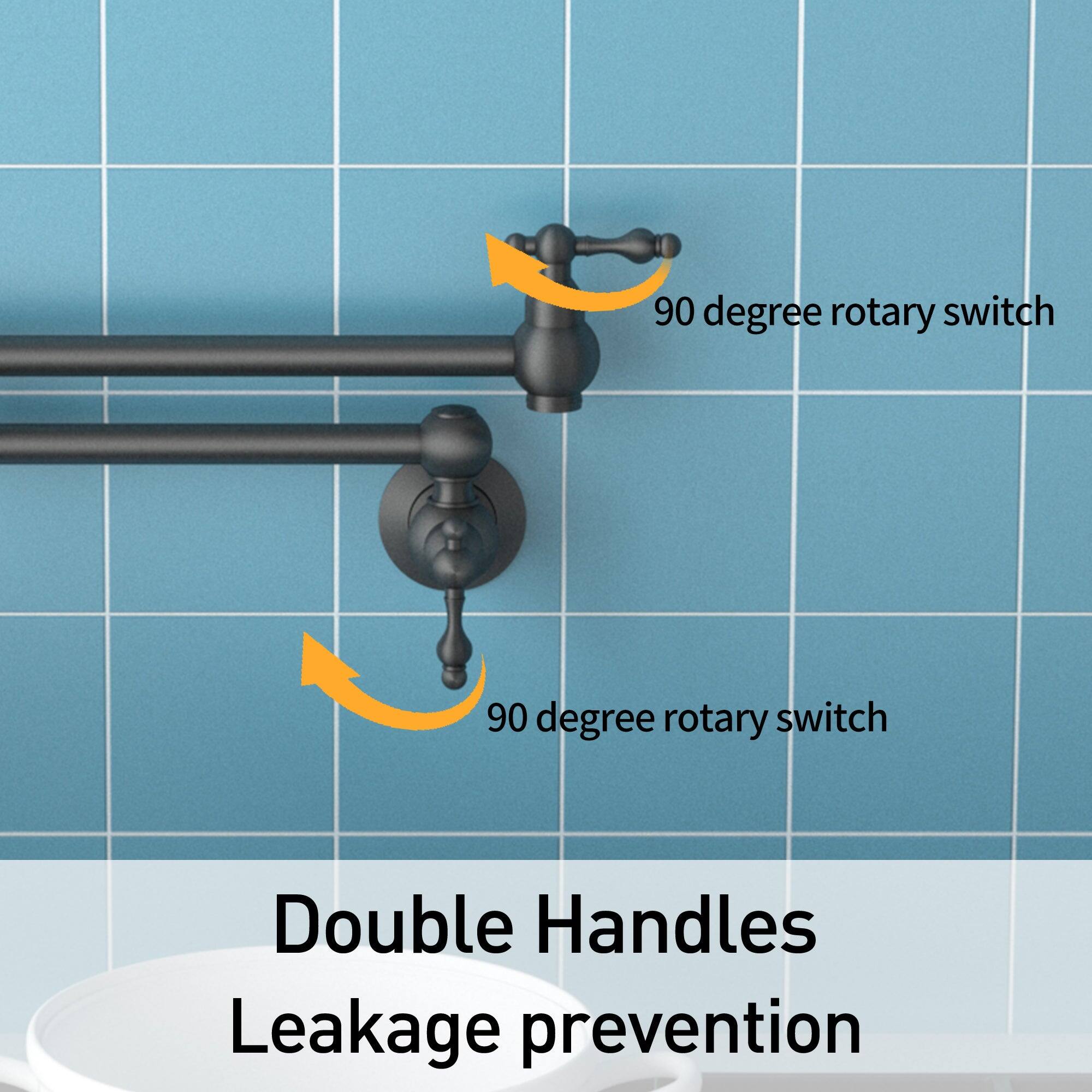 90 degree rotary switch, 90 degree rotary switch, Double Handles, Leakage prevention