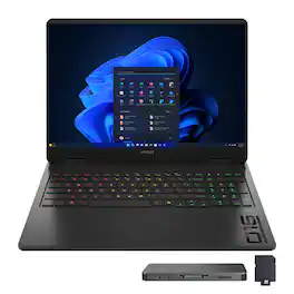 HP OMEN - 16 16" 165Hz 2K Gaming Laptop,Ultra 7 255H,64GB DDR5,4TB SSD+1TB Dock Set,RTX 5070,Backlit,Win 11 Pro - Black