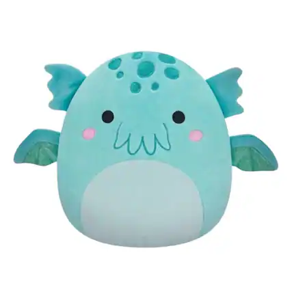 Front. Kellytoy - Squishmallow 8 Inch Newbie Squad Plush | Theotto The Cthulhu Monster - Aqua.